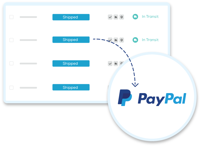 how to add tracking number through paypal